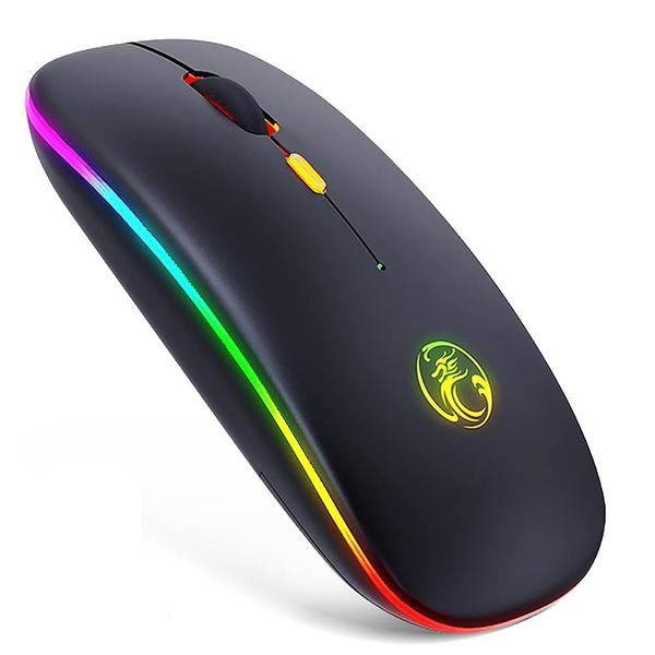 iMice E-1300 Wireless Mouse - Ergonomic 2.4GHz Optical Mouse - 1600 DPI
