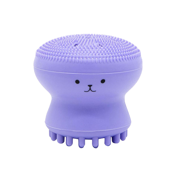 High Quality Mini Octopus Silicone Cleansing Brush - Purple