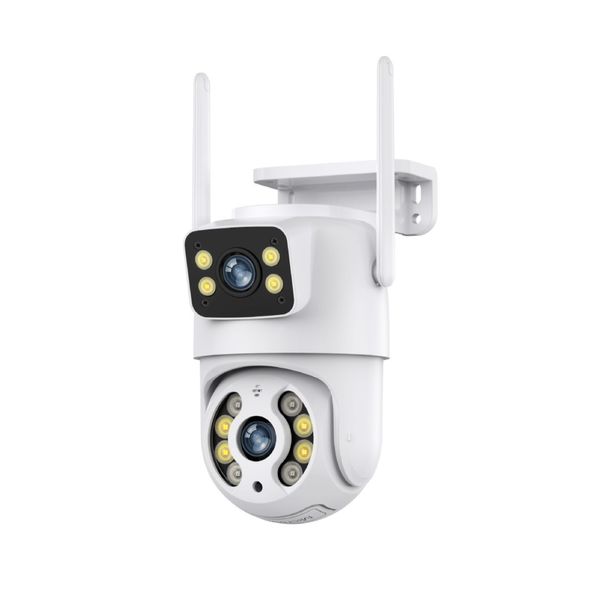 600MP HD Outdoor Dual - Lens WiFi Security Camera with 32G Storage