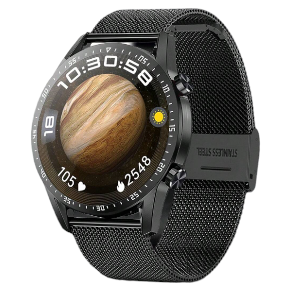 Multi-Function Sports Tracking Smart Watch With Calling Capabilities -Black