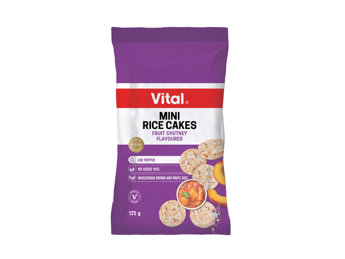 Vital Mini Rice Cakes Fruit Chutney 125g Shop Today. Get it