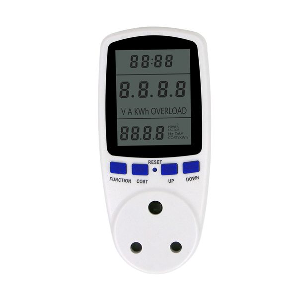 230V Socket Meter Digital Watt Meter Plug-in Power Meter Electricity Usage