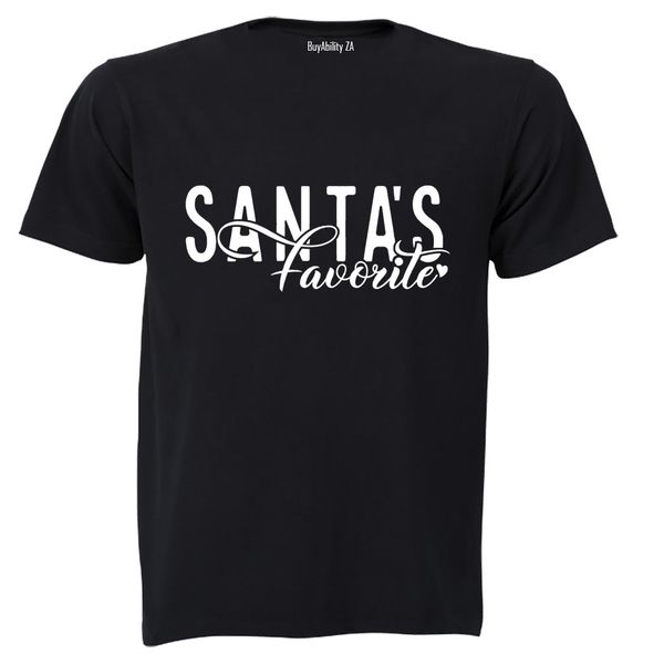 Christmas Santa's Favorite - Adults - T-Shirt