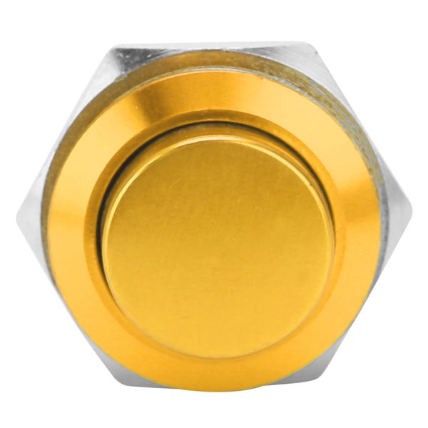 Waterproof Push Button Switch 16mm Yellow