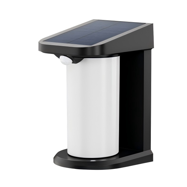 Ecomlight Solar Wall Light - Auto On/Off - 1800mAh Battery - Cool White