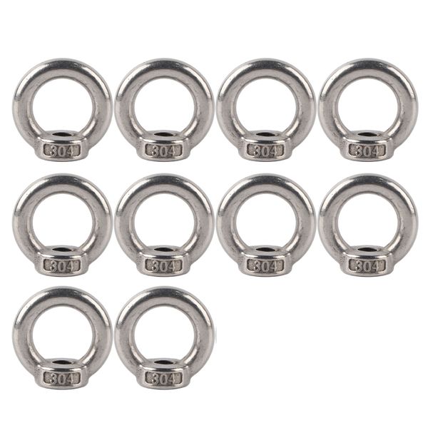 50 Pieces M5 Flange Nuts (304SS)