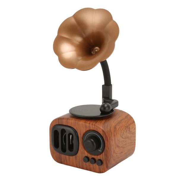 BT Speaker, Wood Grain, Vintage