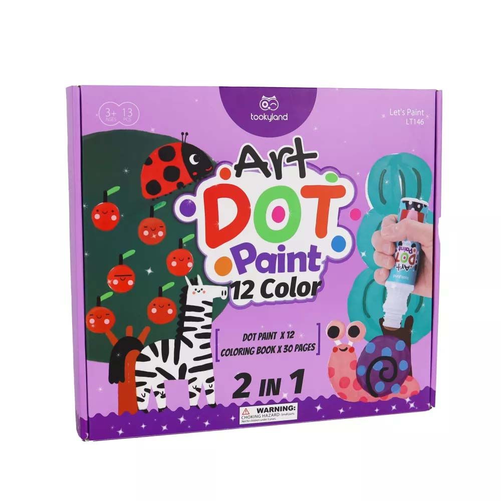 TookyToy 2in1 Dot Art Painting Set 12 Colours Shop Today. Get it