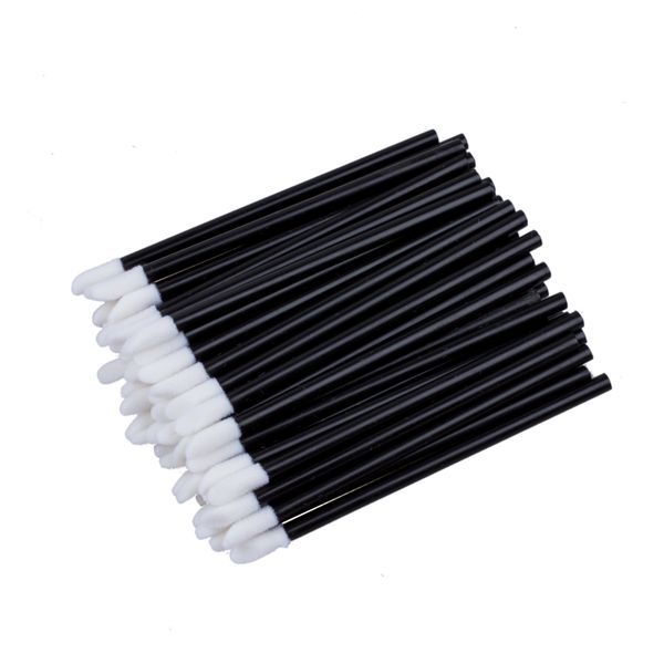 100 Pcs Disposable Lip Brush Gloss Wands Applicator Makeup Cosmetic Tool