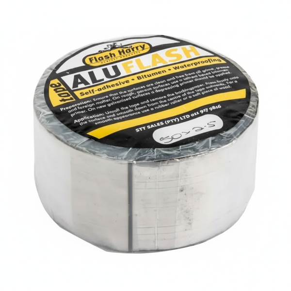 Flash Harry Aluminum Flash Tape 2.5m x 50mm for Sealing and Insulation