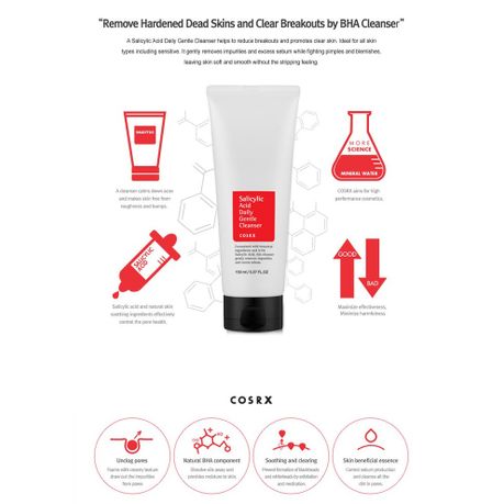 cosrx sa daily gentle cleanser