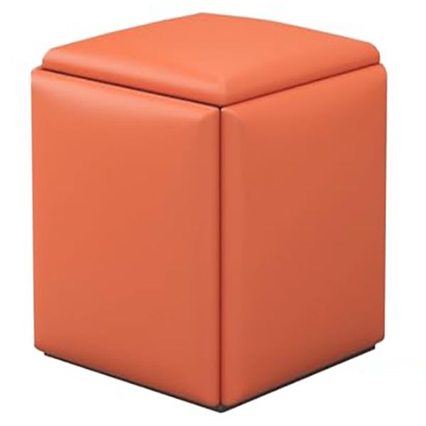 5-in-1 Cube Stool Set Orange 45X45X46CM