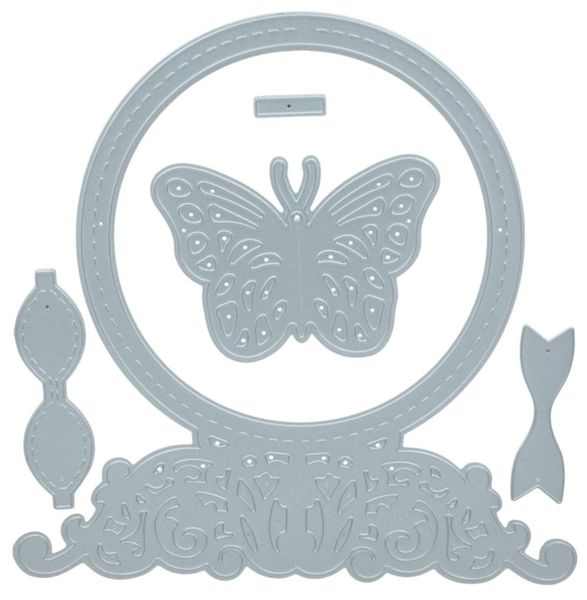 Craft Metal Die Set Decadent Butterfly-Greate a 3D Ornament (5 Dies In Set)
