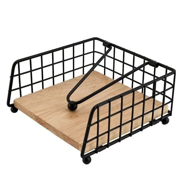 Flat Napkin Holder with Weighted Arm