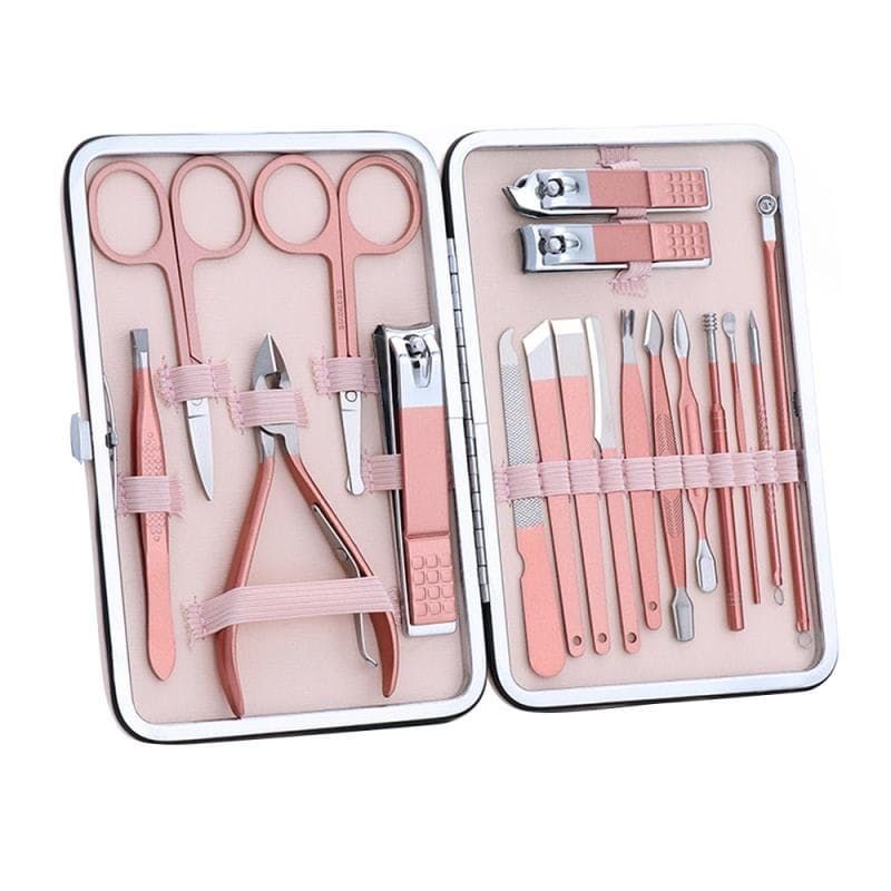 Rosegold Manicure Kit - 18 Pieces 