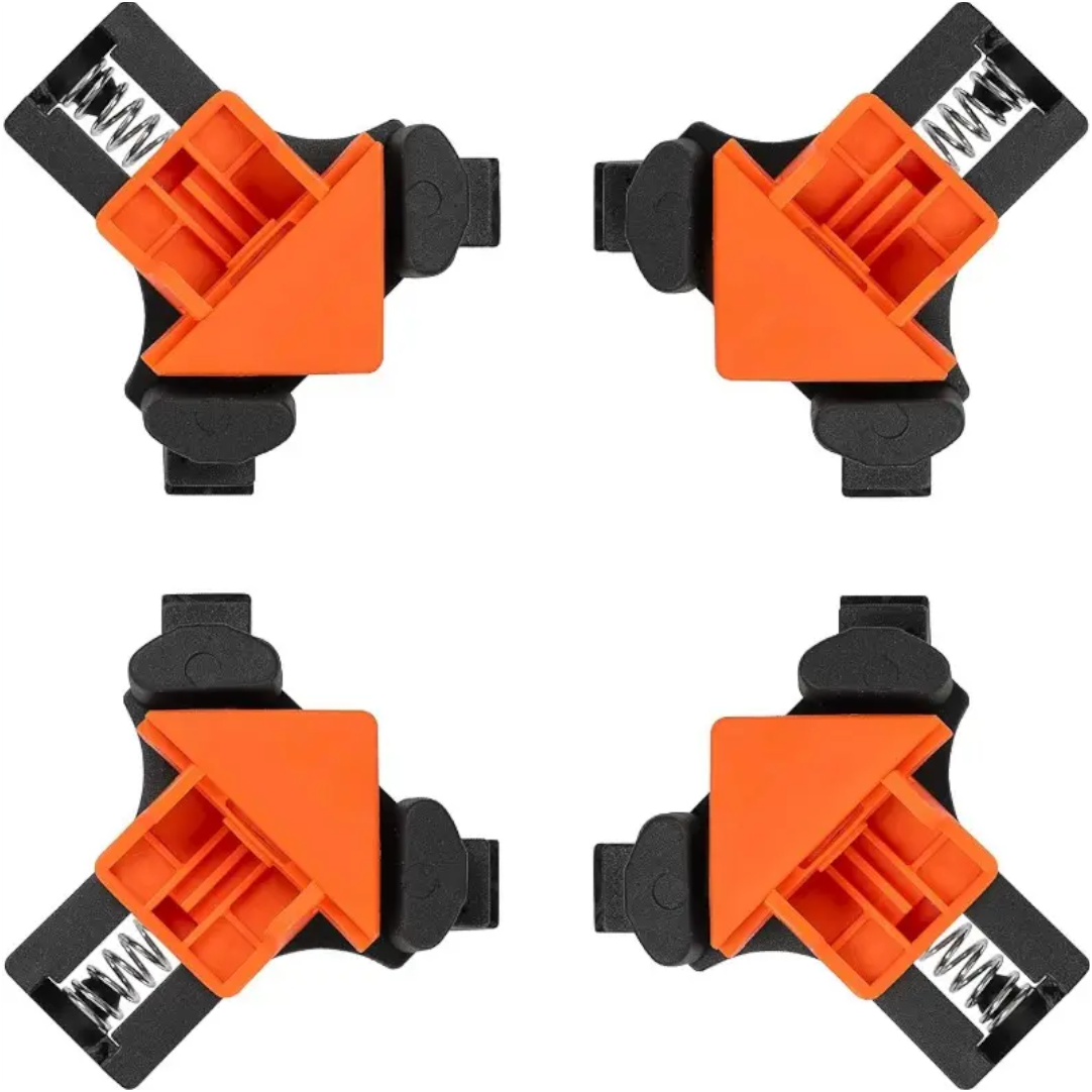 4-Piece 90-Degree Adjustable Corner Clamps for Woodworking DIY