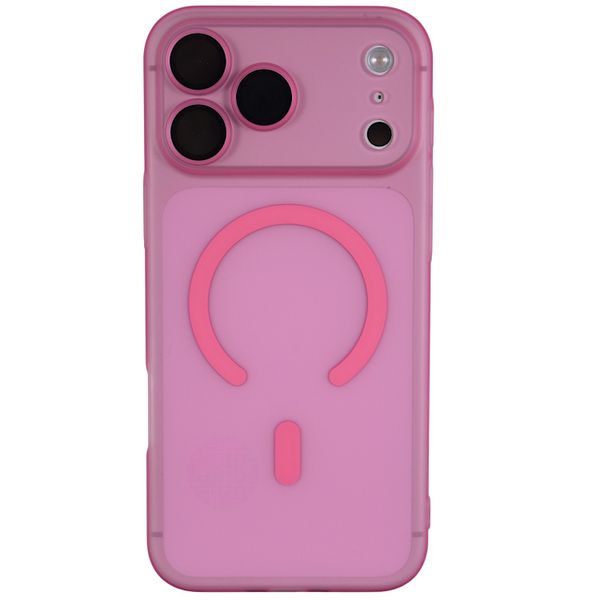 Pink Magnetic Frosted Phone Case Compatible With IPhone