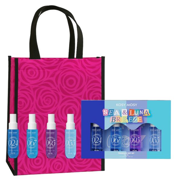 Kosy Mosy Sea &amp; Lina Breeze Mist Set for Women | 4 x 40ml &amp; Gift Bag COMBO