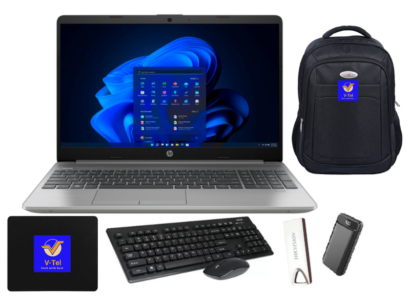 HP 250 G9 Intel Celeron 8GB RAM 256GB SSD Notebook -V-TEL Student Bundle