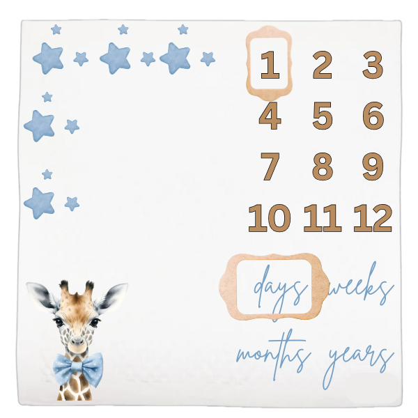 Baby Milestone Blanket Soft Memory Blanket-Keep Reaching