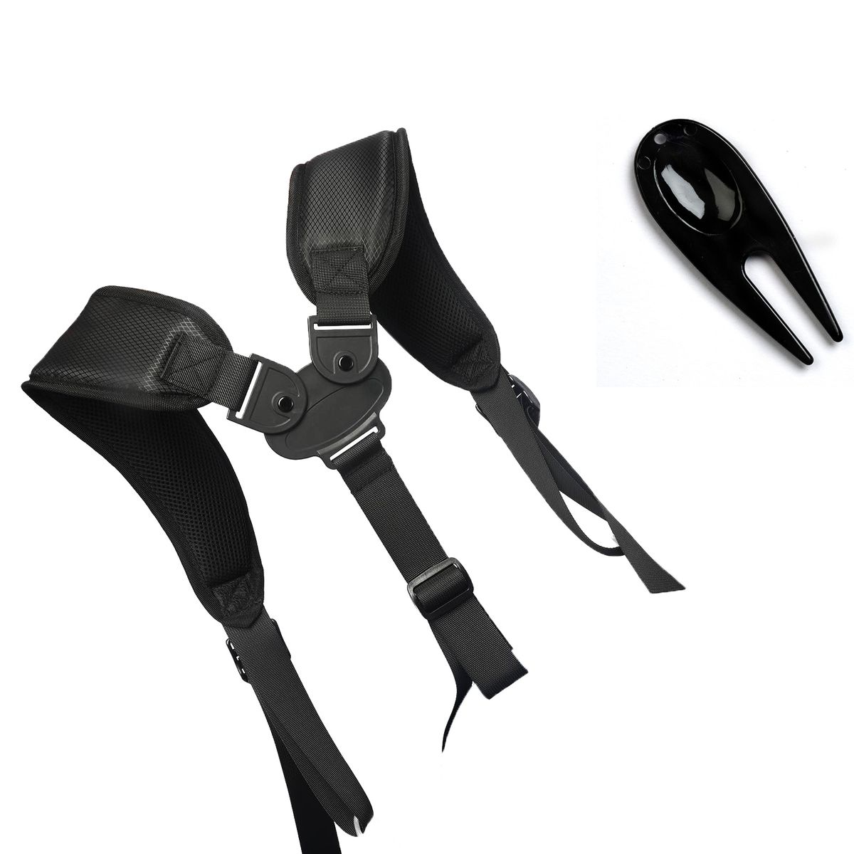 Universal Golf Bag Carry Strap - Adjustable Padded Shoulder with Divot Tool