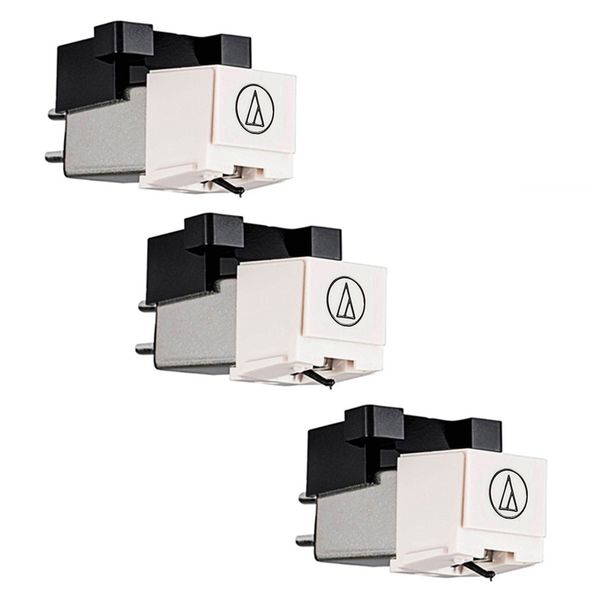 3Pc AT3600L Magnetic Cartridge Stylus LP Vinyl Record Player Needle for Tu