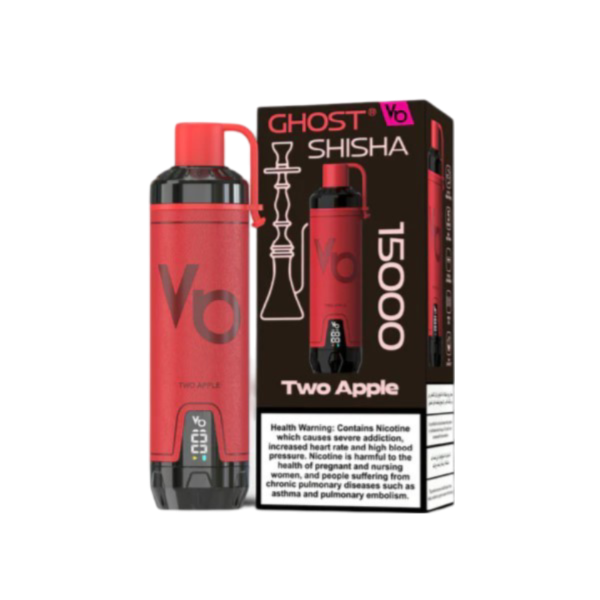 Vapes Bars Ghost Shisha 15000 Puffs - Two Apple
