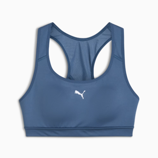 Puma Women's 4Keeps Run Tech Running Sports Bra - Dark Indigo