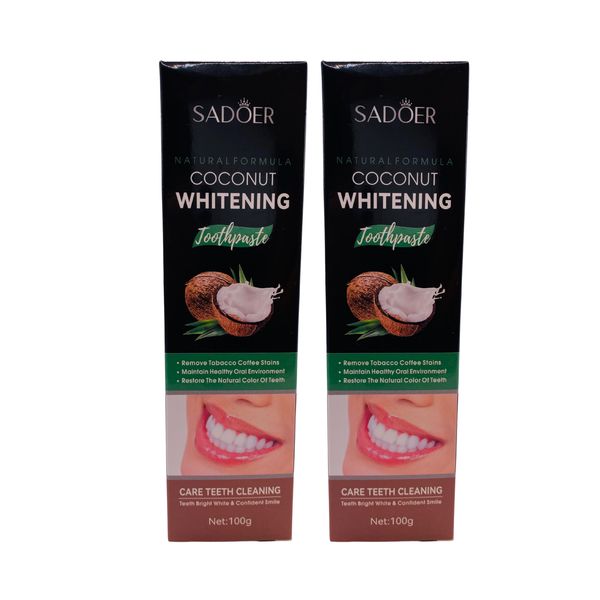 Sadoer Coconut Whitening Toothpaste - Pack of 2