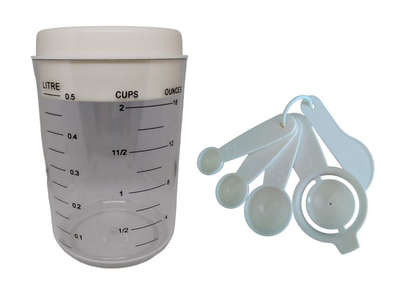 Measuring Jug and Utencil Set - 6 Pieces
