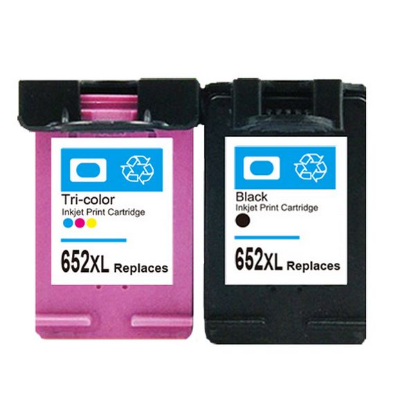 HP 652XL Black &amp; Tri Colour Ink Cartridge Combo - Compatible