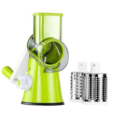 4 Pcs Vegetable Slicer 3 in 1 Handheld Spiral Rotary Drum Slicer for  Vegetable Fruit Cheese Nut