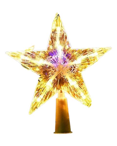 ZYF-106 Christmas Tree Top LED Star Warm White 15cm