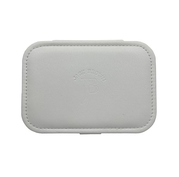 Jack Brown 2-Layer PU Leather Jewellery Display Box with Mirror