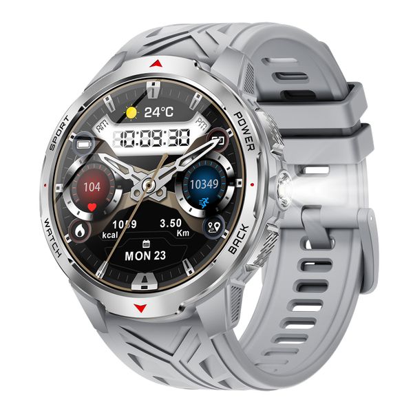 1.7" Smart Watches For Men, 3ATM with Flashlight and Heart Rate Monitor