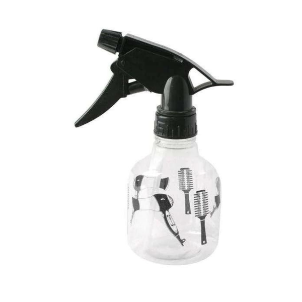 Ozen Spray Bottle 8 oz Clear Salon Patterned x 4 Pack