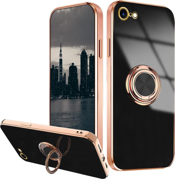 Electroplating Soft TPU Ring Holder Phone Case Compatible With OPPO A79 5G