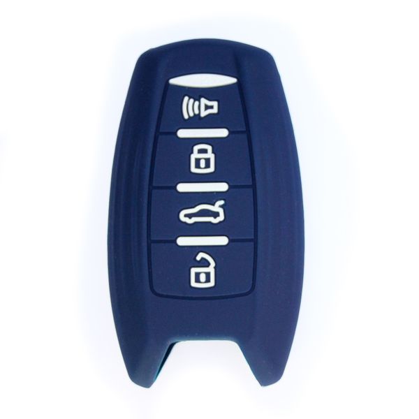 Silicone Car Key Protector Compatible with Haval Type 1 - Navy
