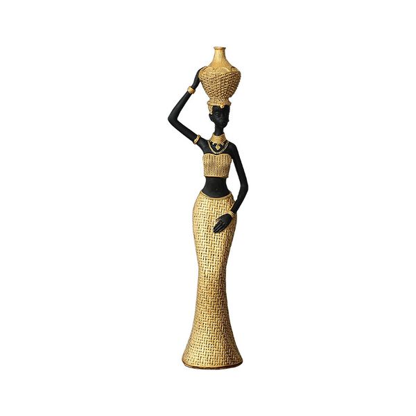 African Exotic Style Vintage Artistic African Lady Statue, Designer's