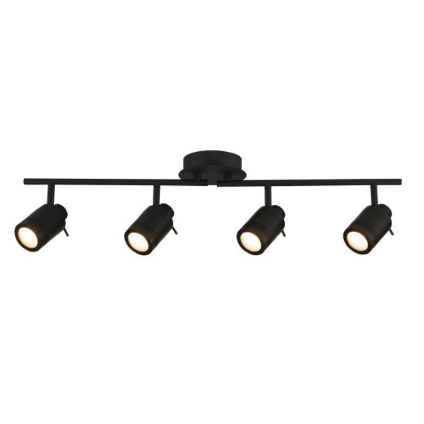 The Lighting Warehouse - Spot Saturn 4 Light Bar Black