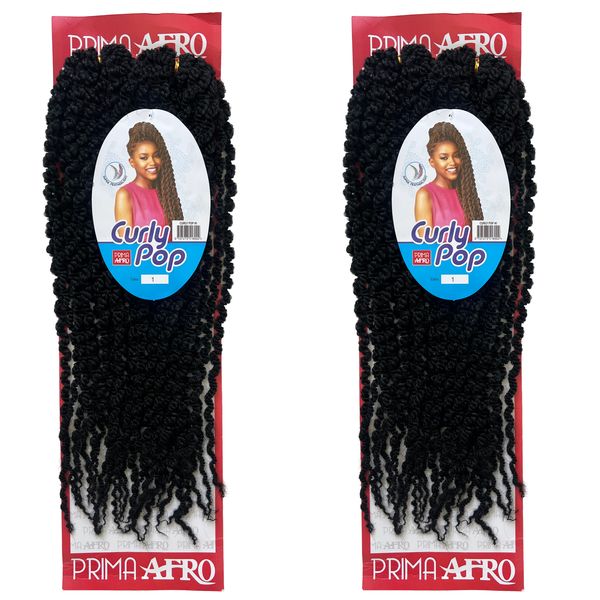Prima Afro Curly Pop - Color 1 - Pack of 2