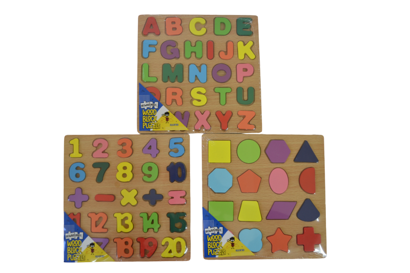 Educational Wood Puzzle Set