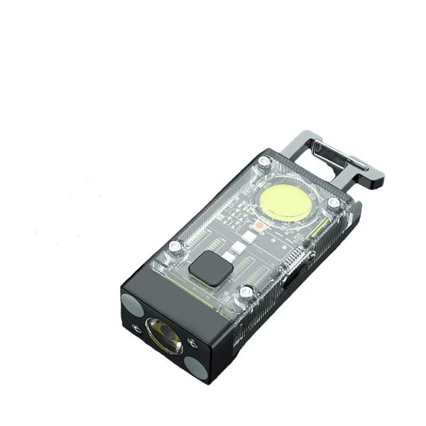 Solar Powered Keychain Light With Carabiner