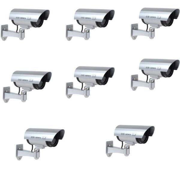 Fake Dummy Waterproof IR LED Security Camera. Pack of 10