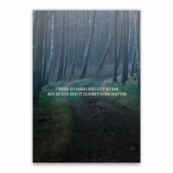 Linkin Park In The End Lyric Poster - A1