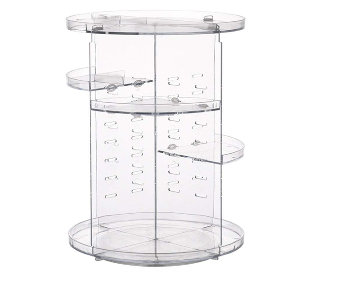 360 Degrees Rotative Cosmetic Organizer - Transparent