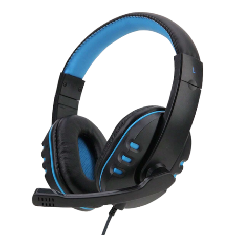 Sound Isolation Gaming Headset With Clear Sound Quality - Blue & Black Image