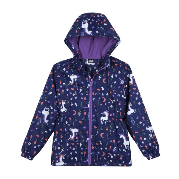 girls winter jacket- Blue Unicorn