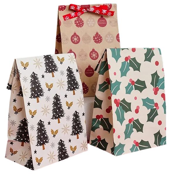 Christmas Festive Gift Bag Bulk Pack - 15 Bags