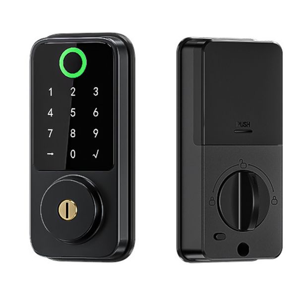LMA Single Deadbolt WIFI Fingerprint Password and Keycard Access Smart lock